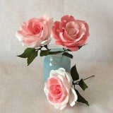 Paper Flowers Roses. 3 CT. Wedding bouquet. Engagement Decoration. Bride to Be.