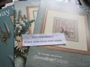 Carolyn Meacham/Serendipity Flower Cross Stitch CHART Your Choice