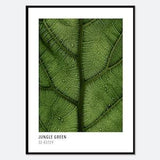 Jungle Green Color Card Inspired Art Print | Green Plant Photography Art Print, Leaf Botanical Art, Colorful Modern Poster #CC09