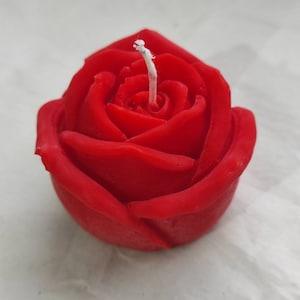100% Soya wax red rose moulded candle 45 Grames, wedding gift, hand poured soy wax candle, rose bouquet, rose flower, home decor candle