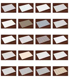 Ambesonne Place Mats 4 Piece Set Fabric Dining Room Kitchen