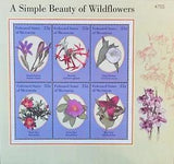 MICRONESIA WILDFLOWERS STAMP SHEET OF 6 MNH 2000 FLORA ROSE SKYROCKET WAKE ROBIN
