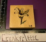 LILY BUD STEM VINE BORDER RUBBER STAMP SUGARLOAF PRODUCTS WHISPERS CREAKYATTIC