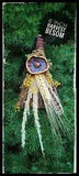 Dried Floral Witch Broom, Harvest Witch, Samhain