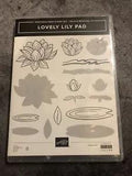 STAMPIN' UP! Lovely Lily Pad stamp set/8 and matching Lily Pad dies set/11