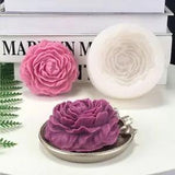 3D Peony Flower Silicone Mold Pastry Sugarcraft Chocolate Baking Decorating Tool