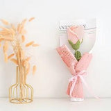 Hand knitted rose bouquet, knitted knitted rose gift for mom, birthday gift, Mother's Day creative gift