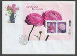 2023 Ranunculus Flowers Limited FDC with Souvenir Sheet