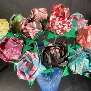 Origami Rose Bouquet in Cherry Blossom (Dozen)
