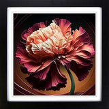 Carnation Flower Futurism Framed Wall Art Poster Print Home Decor Picture Large