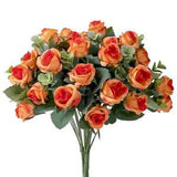 Artificial Flower Silk Rose white Eucalyptus leaves Peony Bouquet Fake Flower !!