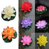 Water Lily Floating Lotus Pond Aquarium Decor Simulation Lotus Flower Fake Plant
