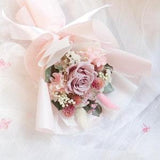 Preserved and dried flower bouquet (Pink) S size