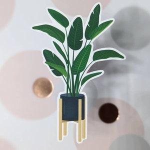 House Plant Waterproof Vinyl Sticker | Cute Plant Sticker for plant lover gift, planner, book and laptop stickers