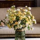 Miniature Roses Long Stem/ Artificial Flower /Centerpieces /Home Decoration/Rose Bouquet/Wedding Bouquet/Table Centerpiece Rose Bouquet