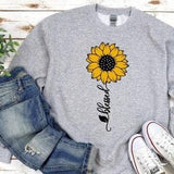 Blessed Sunflower Sweatshirt, Sunflower Sweatshirt, Floral Sunflower Sweatshirt, Woman Fall Sweatshirt, Garden Sweatshirt.