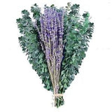 15 Pcs Dried Preserved Eucalyptus Stems & Lavender Flowers Bundles for Shower,