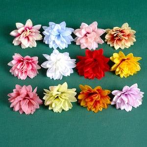 5-500Pcs 3" Artificial Silk Hydrangea Flower Head Bulk Assorted Color Orchid Fake Daffodil Flower For Wedding Home Decor DIY Craft Flower