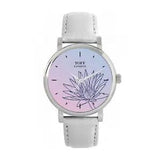 Toff London TLWS-17628 Ladies Blue Water Lilies Flower Watch