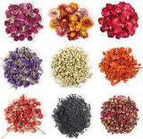 9 Bags Dried Flowers,100% Natural Dried Flowers Herbs Kit for Soap Making, DIY C