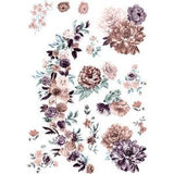 BURGUNDY ROSE GARDEN~ Redesign with Prima Decor Transfer! ~ Rub on furniture Decor transfer / diy / Upcycling / Chalk Painting!