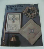 VTG Carolina Lily N Patch Counted Cross Stitch Pattern Card Leaflet