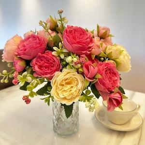 Artificial Ranunculus Flower?¨¹ Multiple StemsReal Touch Ranunculus Artificial Silk Flower ?¨¹Fake Floral Centerpiece For Event Decor