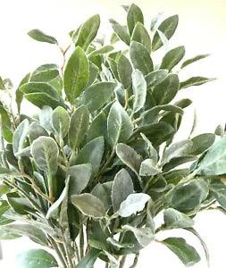 Lambs Ear Spray Artificial Greenery Sage Grey Green Flowers Foliage Leaves Stems