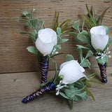 White Rose Boutonniere