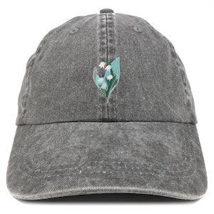 Stitchfy Bell Orchid Patch Pigment Dyed Washed Baseball Cap (SF-AP0030-MGC-7601)
