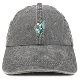Stitchfy Bell Orchid Patch Pigment Dyed Washed Baseball Cap (SF-AP0030-MGC-7601)
