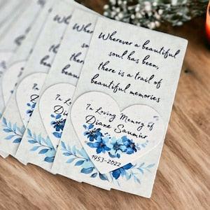 Plantable Funeral Favor Seed Celebration of Life Favor Memorial Favor Seed Funeral Favor Seeded Funeral Favor Label Funeral Favor Seed Pack