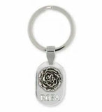 Carnation Key Ring Jewelry Sterling Silver Handmade Flower Key Ring CN1-KRE