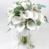 Calla Lilies Wedding Bouquet, Bridal Bouquet, Wedding Flowers, Bridesmaid Bouquets, Artificial flowers