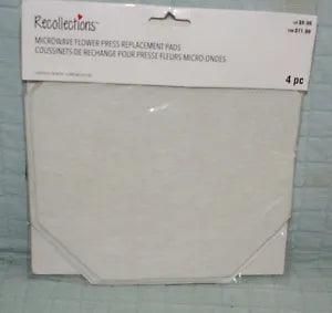 Michaels Recollections Microwave Flower Press Replacement Pads NEW Fast Shipping