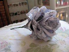 Paper Rose Boutonniere Flower Delivery