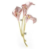 Lily Flower Brooch Wedding Banquet Pin Women Floral Badge Clothes Scarf Brooches