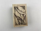 Stampin' Up! 2004 Calla Lily Flower Rubber Stamp Crafting Hobby 3" x 2"