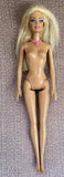 Barbie Birthday Bouquet JANUARY CARNATION #BBV78 NUDE DOLL ONLY w/pink necklace