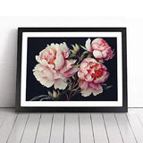 Watercolour Peony Flowers Vol.2 Framed Wall Art Poster Print Picture Large