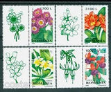 2000 Bush lily,Plumeria,Fuchsia,Senecio,Flowers,plants,Romania,Mi.5478,TAB/L,MNH