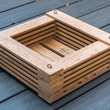 061. Salvaged Louisiana Baldcypress Wood Hanging Basket Planter for Orchids, Bromeliads, Other Epiphytes