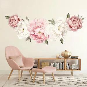 Wall Sticker Creative Peony Flower Mural Home Bedroom Art DIY Decoration 40*60cm