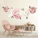 Wall Sticker Creative Peony Flower Mural Home Bedroom Art DIY Decoration 40*60cm