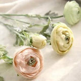 1 pcs Artificial Flowers 22.8 Long Real Touch Ranunculus Bulbs Silk Flower...