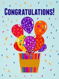 Flower Bouquet Congratulations Card | Birthday & Greeting Cards by Davia Flower Delivery