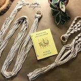 Macrame plant hanger creation KIT / Set for creating macram¡§? plant support