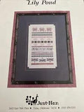 Just Nan LILY POND JN012  Cross Stitch Chart Sampler Dragonflies Butterflies