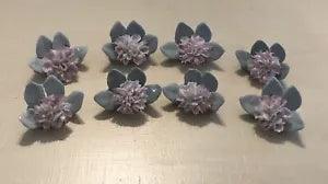 VERY RARE Set Of 8 Royal Doulton Tableware Ltd. 1982 Carnation Flower Clusters