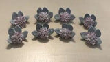 VERY RARE Set Of 8 Royal Doulton Tableware Ltd. 1982 Carnation Flower Clusters